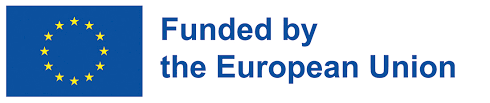 Logo with the EU star flag and text Funded by the European Union.